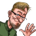 Kuva on koristekuva. Kuvassa vararehtori Ismo Tahvanainen piirroskuvana.